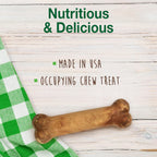 Premium USA imported Nylabone edible dog bones for medium wolf size breeds