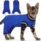 Breathable feline post-operation clothing for hind leg rehabilitation