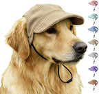 Pet Baseball Cap with Ear Holes - Multi-Color Sun Visor Hat for Dogs & Cats, Summer & Fall Beach Headwear for Dog&Cat (Blue, XL) - Image 10