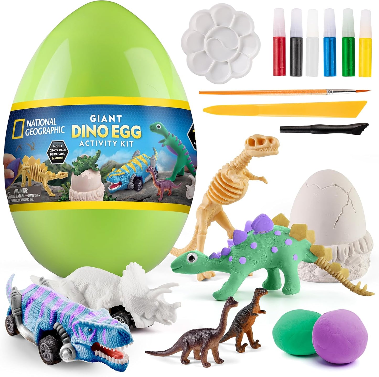 Blue Marble National Geographic Giant Dinosaur Egg Activity Kit front view packaging