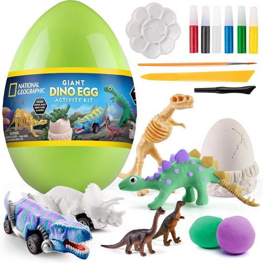 Blue Marble National Geographic Giant Dinosaur Egg Activity Kit front view packaging