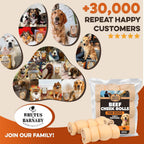 Premium Beef Cheek Rolls for Dogs 5-7" - (10-Pack) Long Lasting, Safe & Natural Rawhide Alternative Chews, Ideal for Large Dogs & Aggressive Chewers, Supports Dental Health & Digestion - Image 9