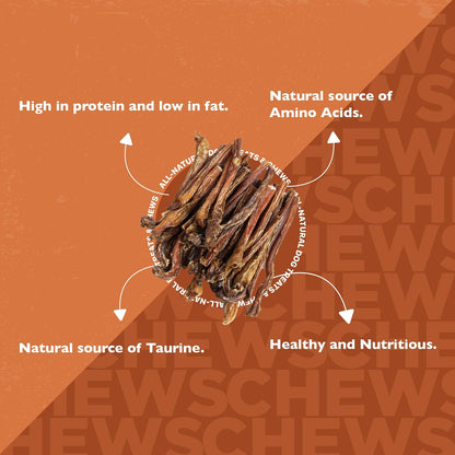 Natural dental health dog treats lamb pizzle sticks