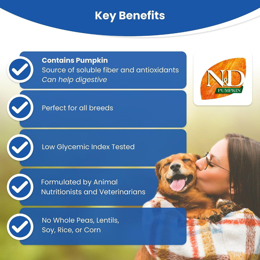 Farmina N&D Pumpkin dog food ingredient highlights