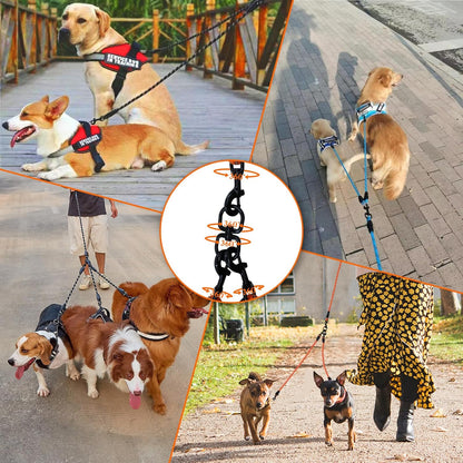 Luck Dawn heavy duty multiple dog lead durable pet walking gear