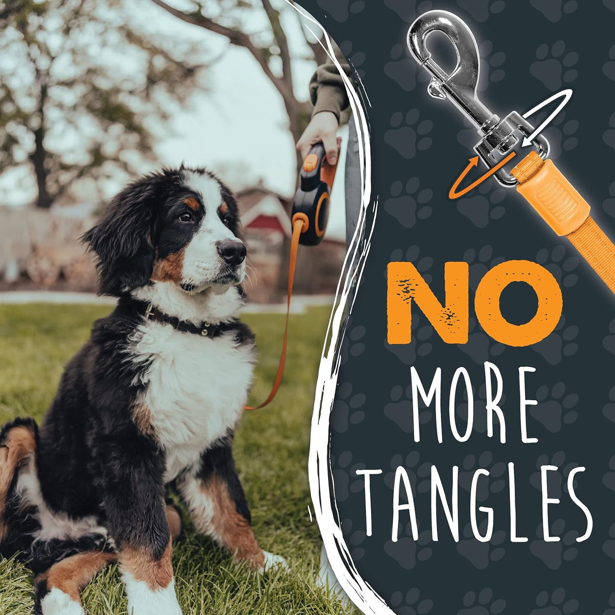 Mighty Paw dog leash swivel clip mechanism