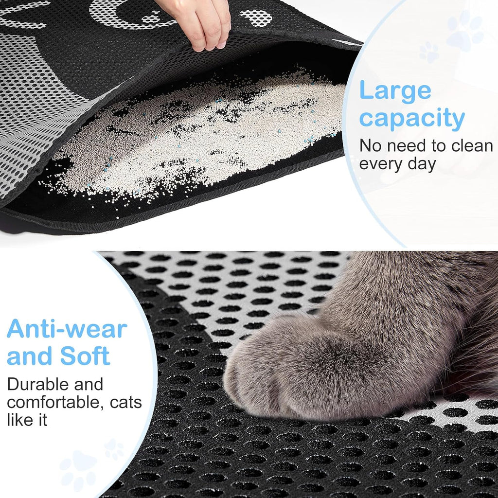 Close up of the durable waterproof PVC material on the Bienbee double layer trapping mat