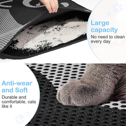 Close up of the durable waterproof PVC material on the Bienbee double layer trapping mat