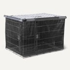 Premium 42 inch kennel cover showing den like privacy setup
