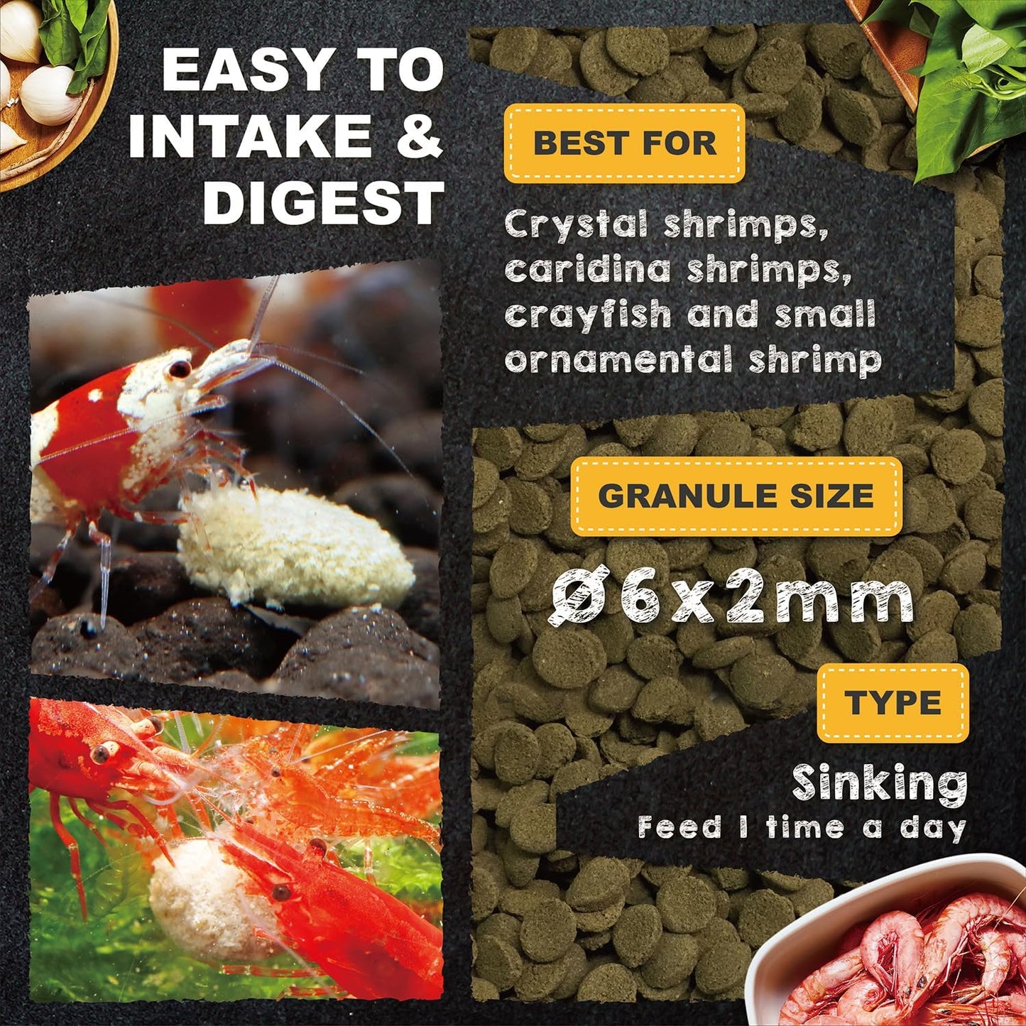Ultra Fresh 58g container nutritional facts for caridina