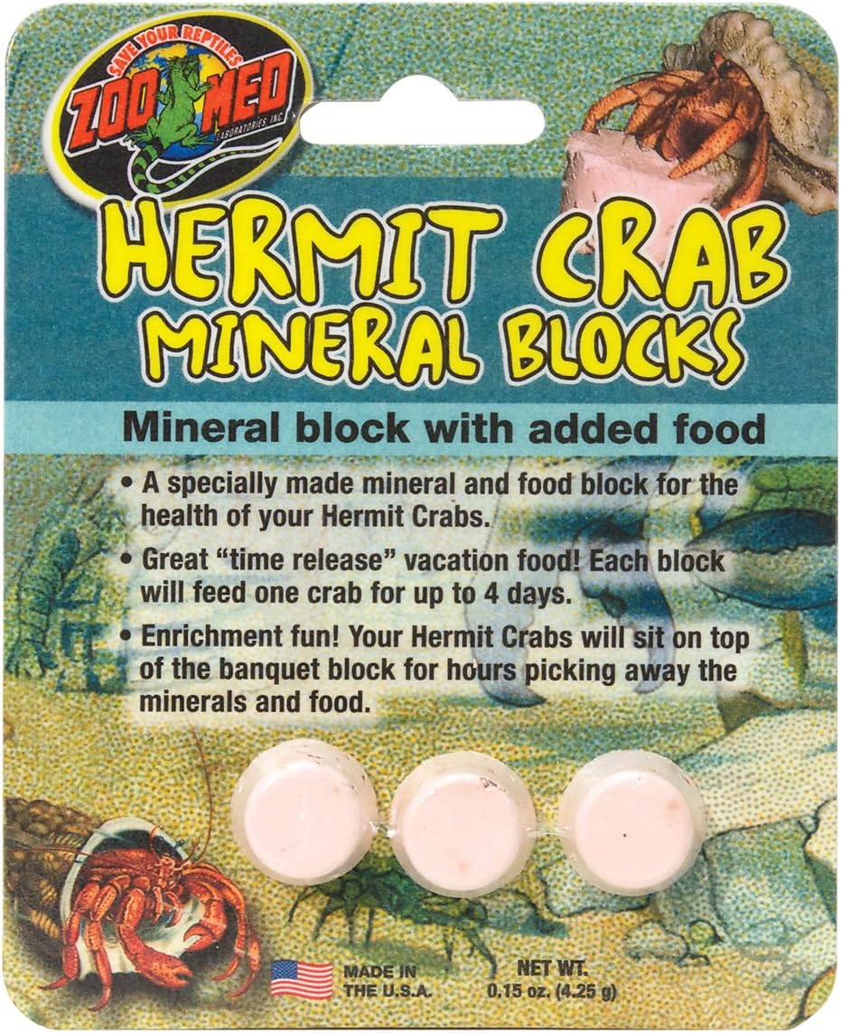Zoo Med Hermit Crab Mineral Blocks front view packaging