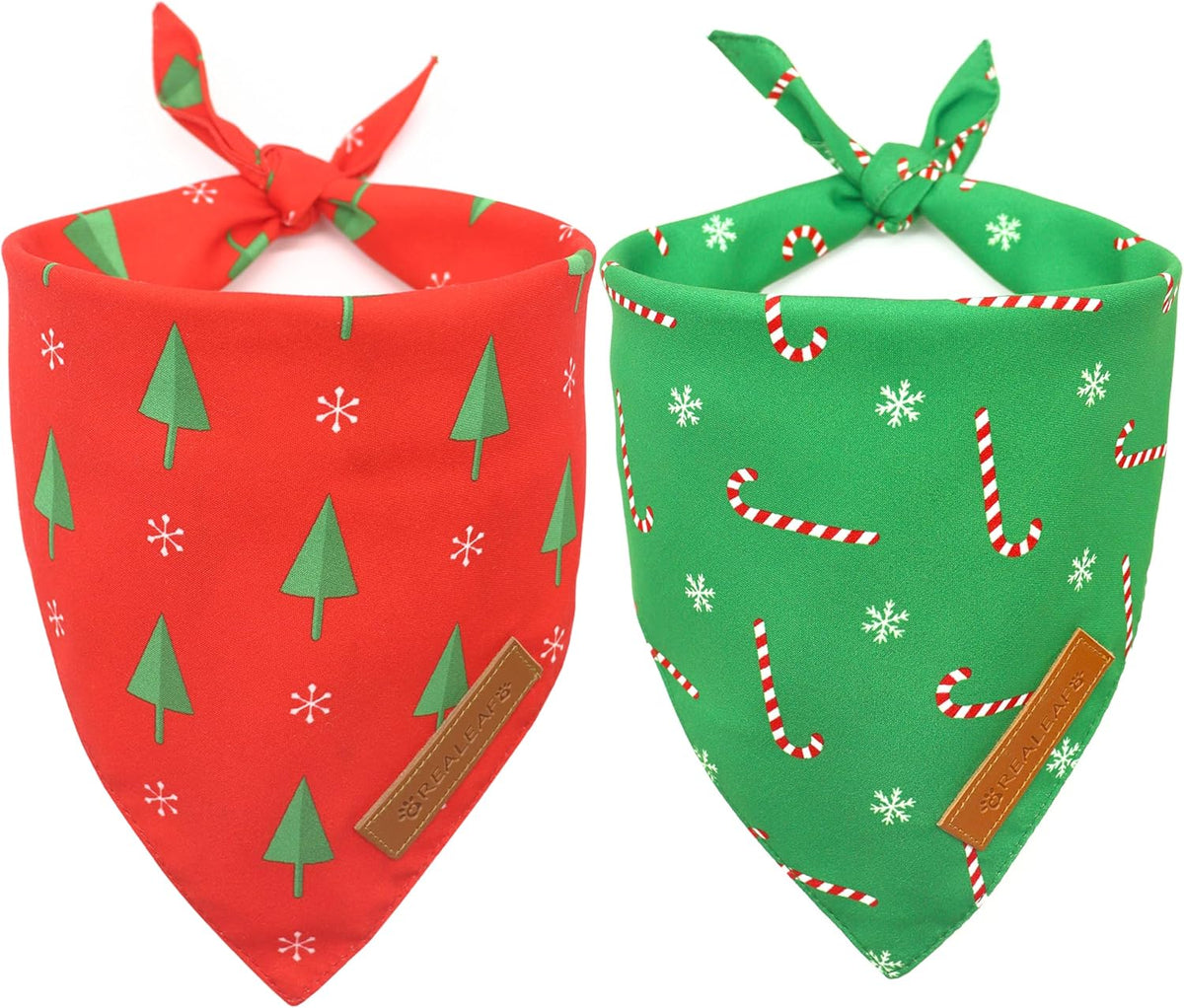 Realeaf 4th of July Bandanas 2 Pack, Triangle Reversible American Flag Pet Patriotic Scarf for Boy and Girl, Premium Durable Fabric, USA Bandana for Medium and Large Dogs (Large) - Image 12