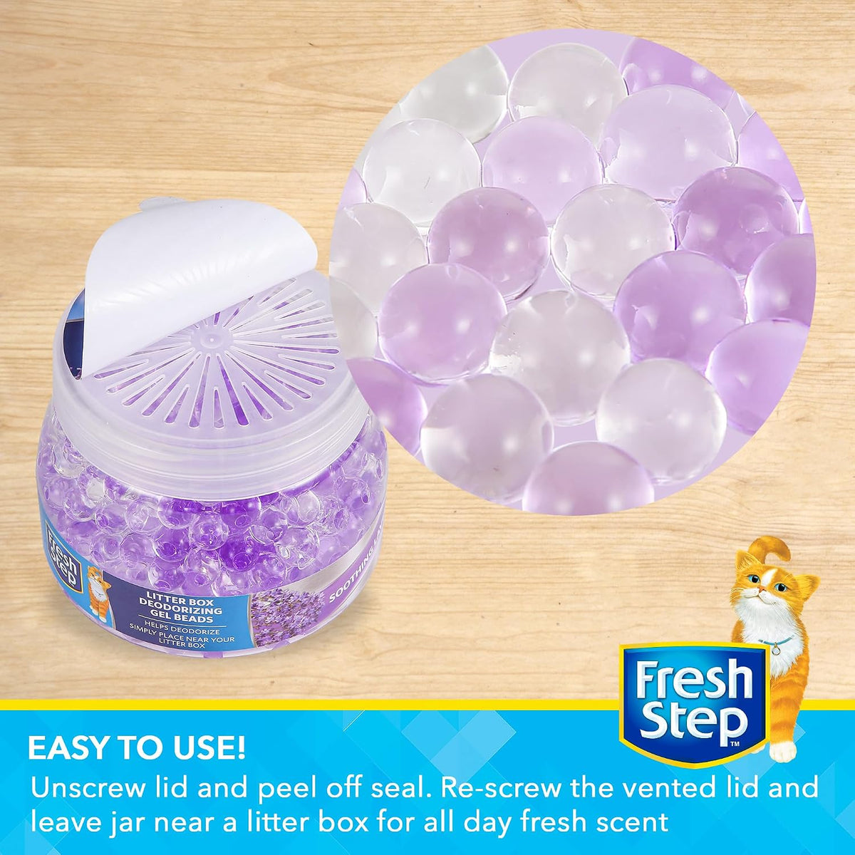 Vented lid design for steady fragrance release near litter boxes