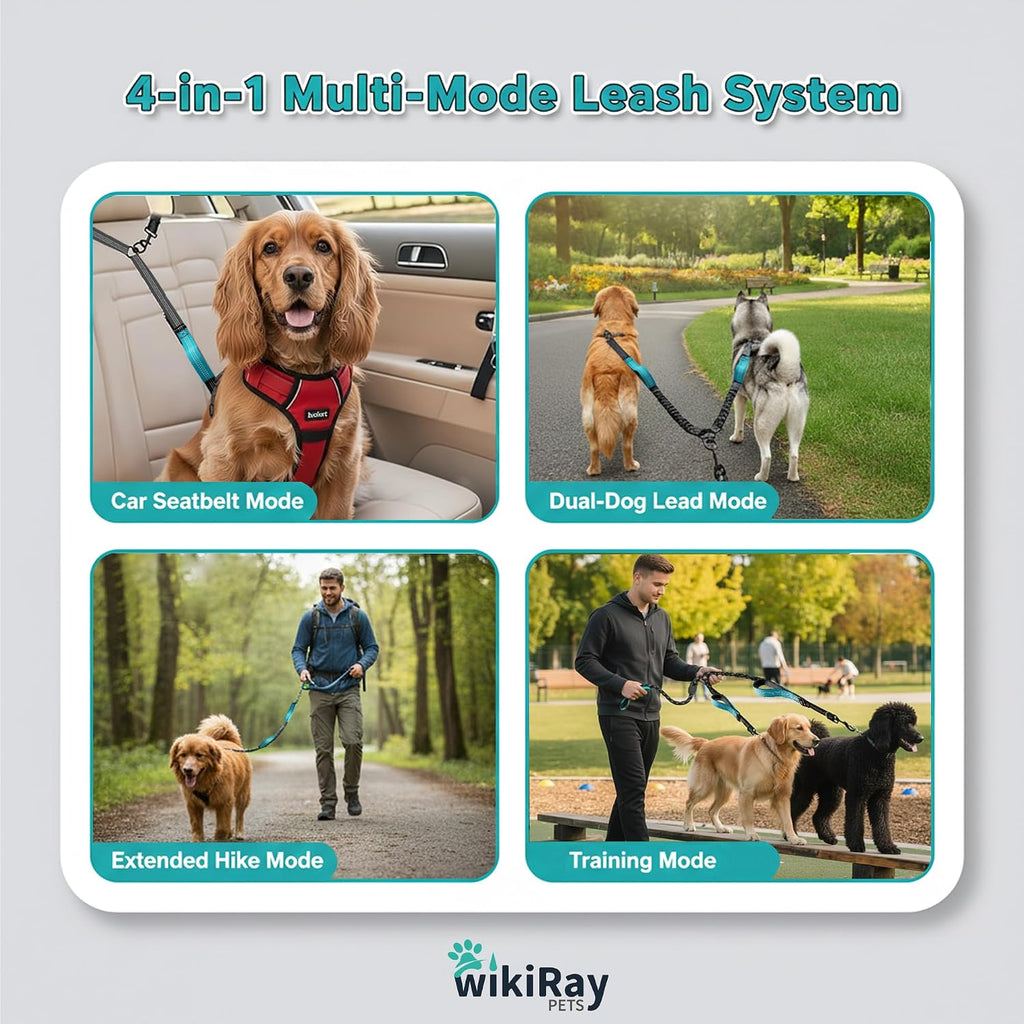 Adjustable strap buckle on the wikiRay dual dog walking accessory