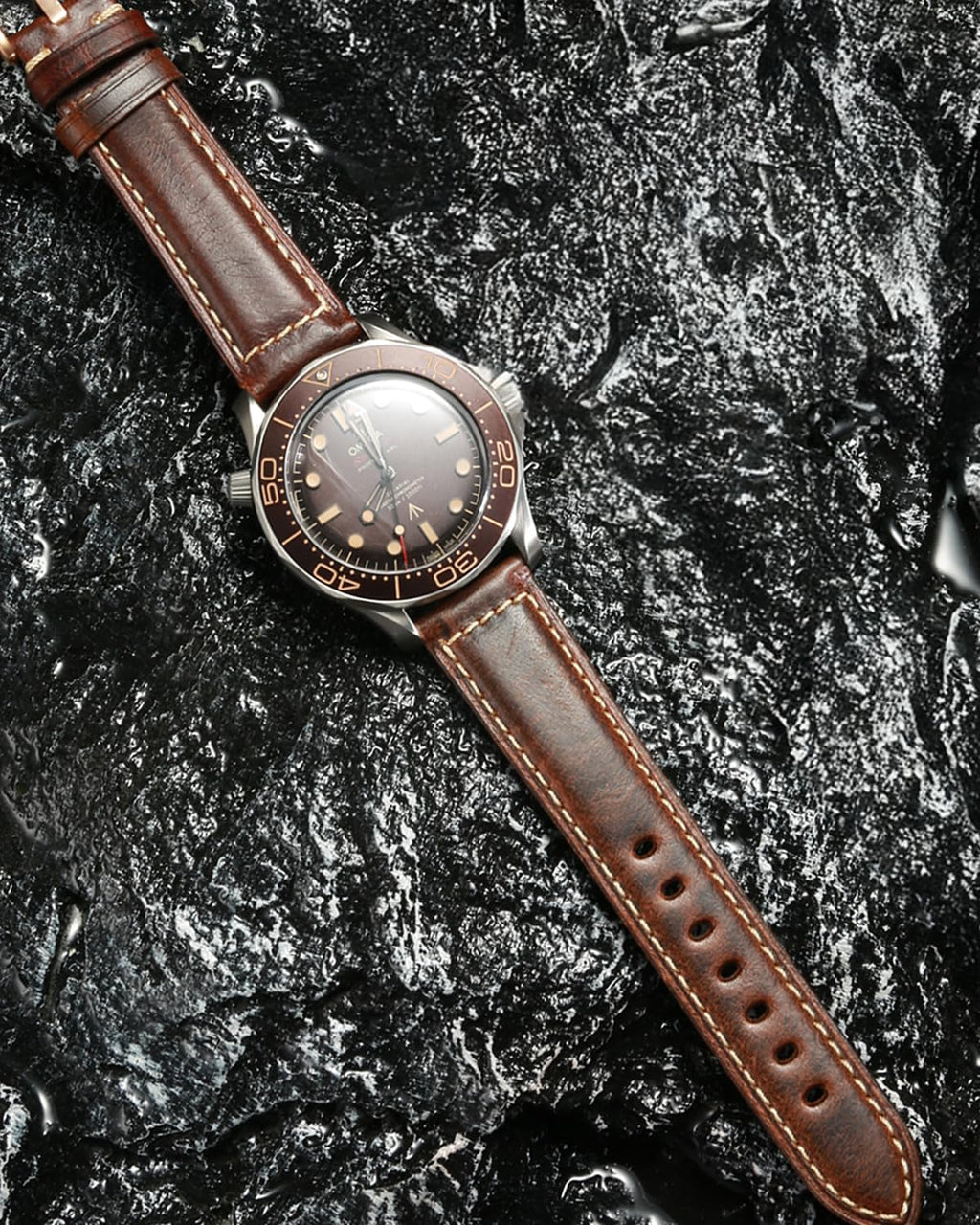 REZERO universal fit premium leather watch strap available in multiple millimeter sizes