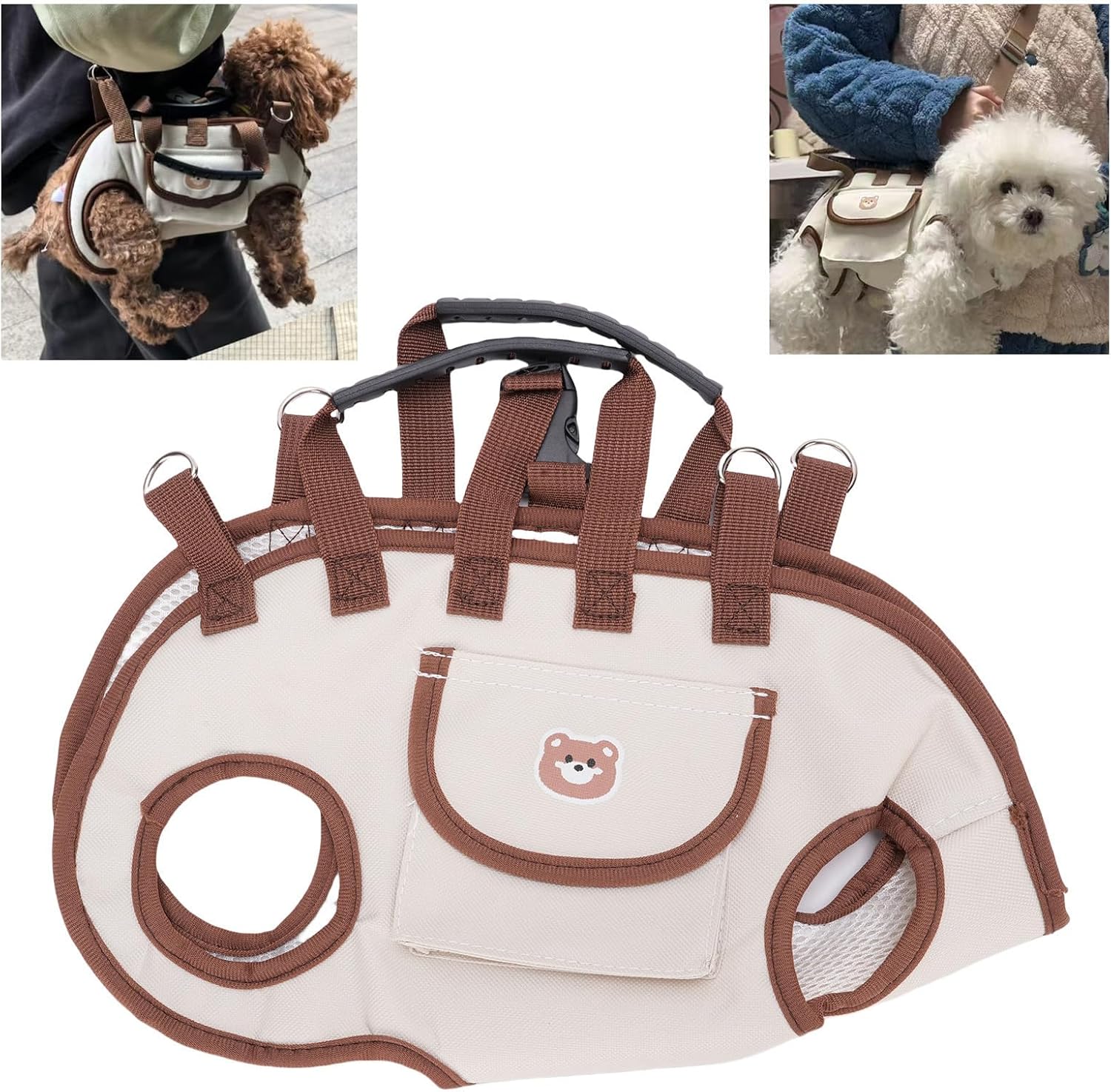 Interior safety clasp feature of pet carry sling