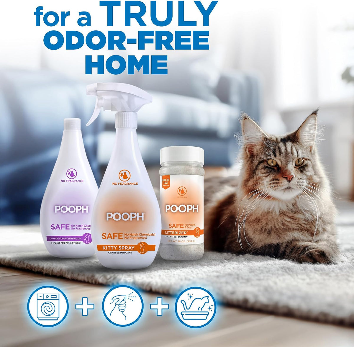 Pooph Litterizer - 16oz Bottle - Absorbs 46x Weight In Wetness & Odor - Keeps Litter Dry, Reduces Mess, Reduce Litter Costs And Get A Stink-Free Litter Box - Without Fragrances Or Harsh Chemicals - Image 10