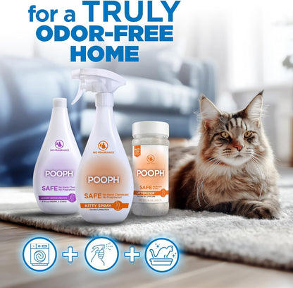 Pooph Litterizer - 16oz Bottle - Absorbs 46x Weight In Wetness & Odor - Keeps Litter Dry, Reduces Mess, Reduce Litter Costs And Get A Stink-Free Litter Box - Without Fragrances Or Harsh Chemicals - Image 10