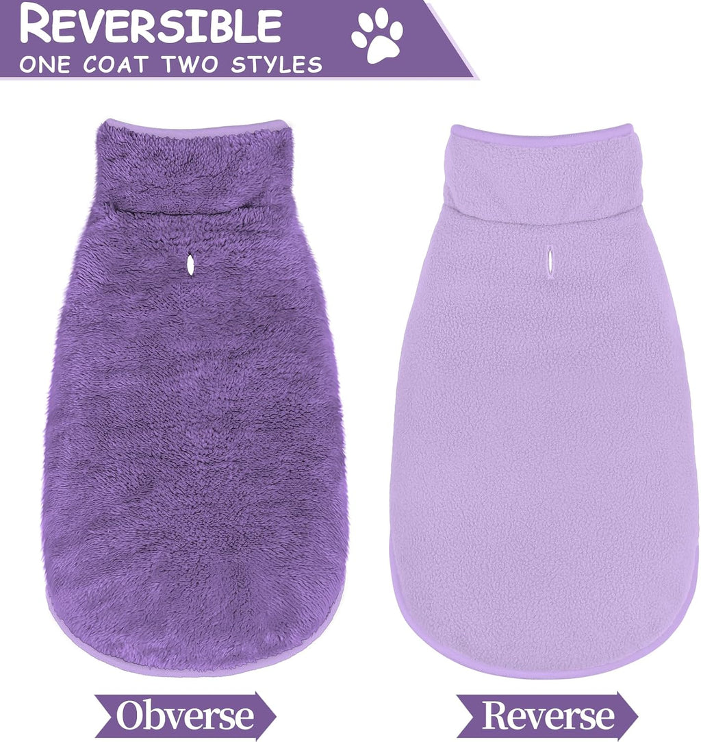 Windproof warm snow puppy jacket with adjustable belly straps.