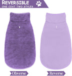 Windproof warm snow puppy jacket with adjustable belly straps.