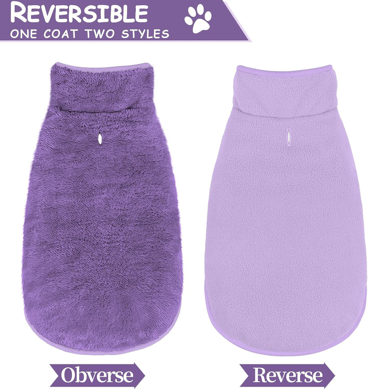 Windproof warm snow puppy jacket with adjustable belly straps.