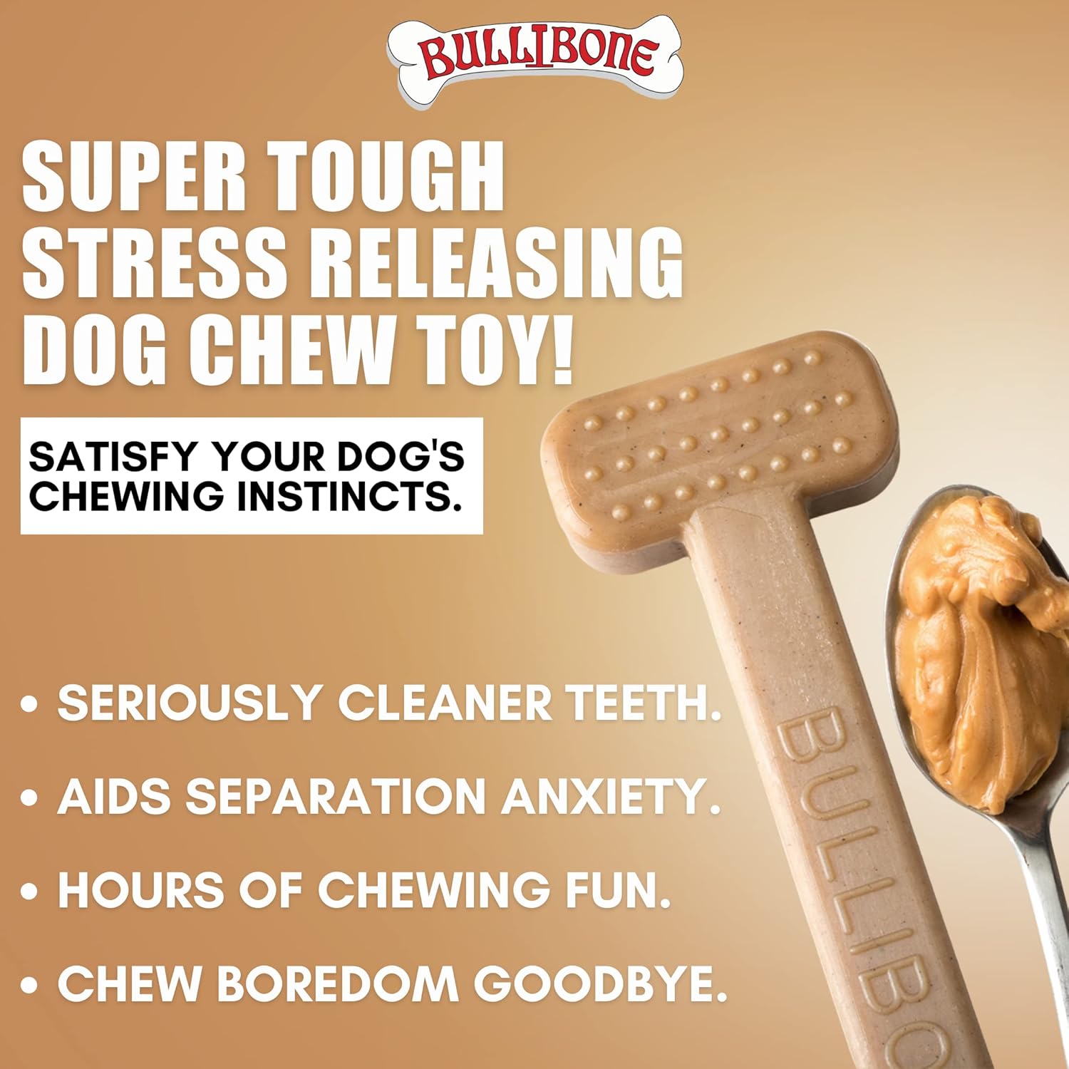Bullibone dog toy textured dental surface detail