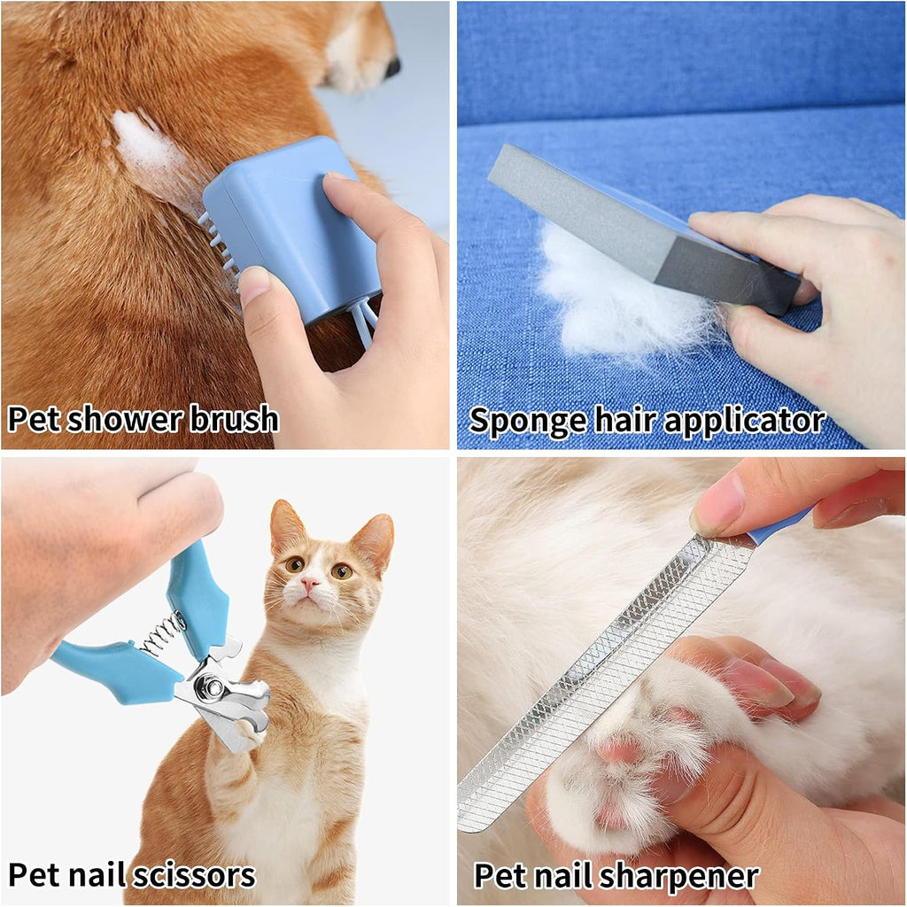 Complete Gooad cat clippers packaging box displaying all the enclosed professional tools.