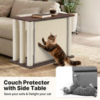 Cat scratching on premium sisal scratch post