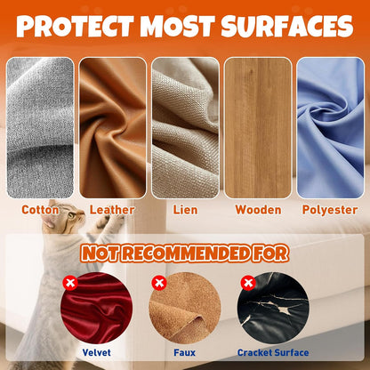 TiddieBair furniture guard transparent sheet texture detail