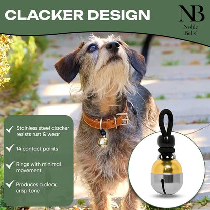 Noble Bells imported cat collar bells highlighting the artisanal hand-soldered finish.