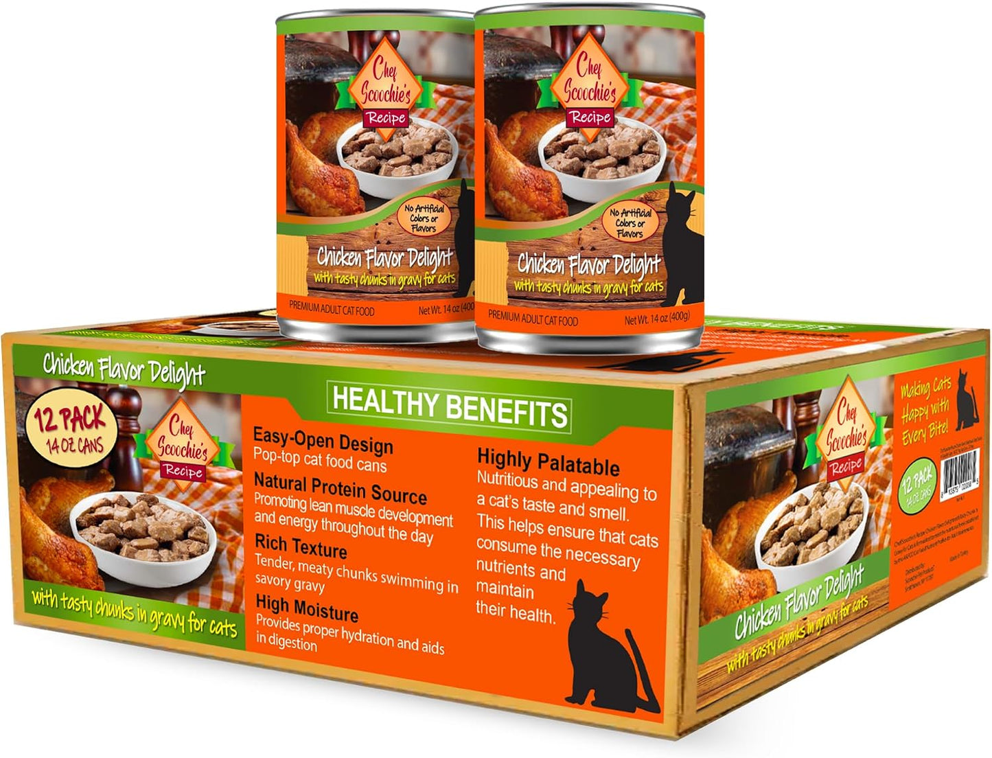 Back of Scoochie Pet Products packaging with ingredient list