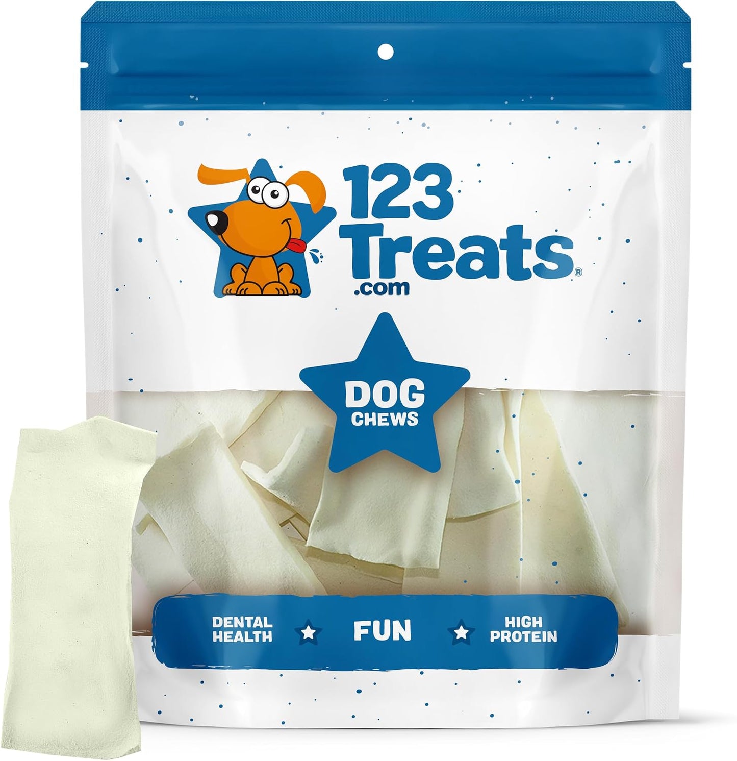 123 Treats Rawhide Chips, Premium Dog Chews from Natural Grass Fed Livestock with No Hormones, Additives or Chemicals, Tasty Long Lasting for Dogs, Improve Oral Health, 2 Lbs - Image 10