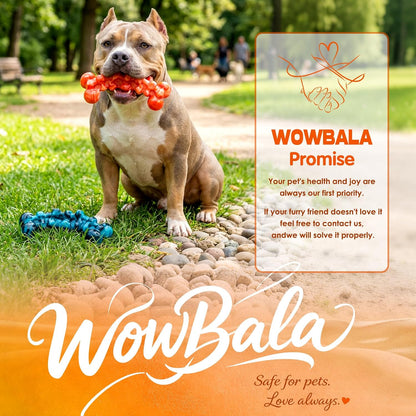 WOWBALA Dog Toys for Aggressive Chewers - Build for Aggressive Chewers for Long Lasting Fun, Non-splintering, Teeth Cleaning Indestructible Dog Chew Toys for Medium & Large Dogs, 2 Pack - Image 9