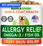 BARK&SPARK Omega 3 Fish Oil for Dogs - w/Wild Alaskan Salmon Oil for Dogs, Fish Oil Liquid Supplement for Pets, EPA+DHA Fatty Acids, Skin&Coat Support - Itch&Allergy Relief, Joint, Immune&Heart Health - Image 9