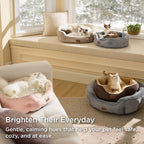 Bedsure 20 inch washable pet bed with non slip oxford bottom
