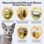 Allyeah cat flea collar packaging showing plant ingredients