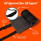 Adjustable straps on Steady Paws dog harness