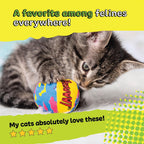 Yeowww! Catnip My Cats Balls Toys for Cats - 3-Pack - Durable Cotton Twill - Made in the USA - Stuffed with Organically Grown Catnip - Image 9