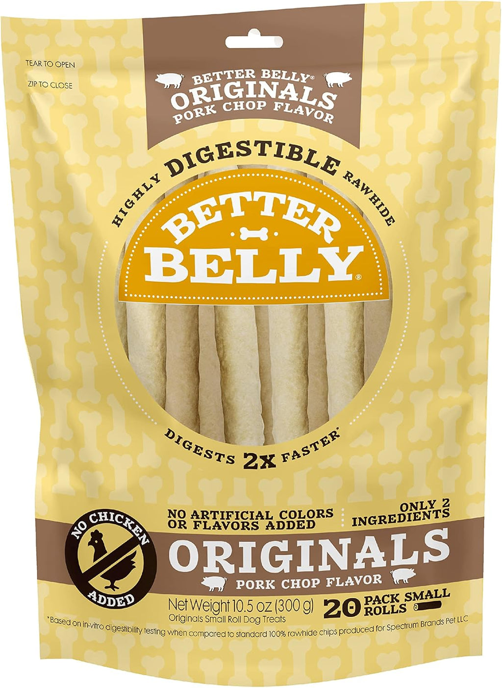 Better Belly Proteins with Real Venison Small Rolls 6 Count, Digestible Rawhide for Dogs, 4.2 OZ - Image 12