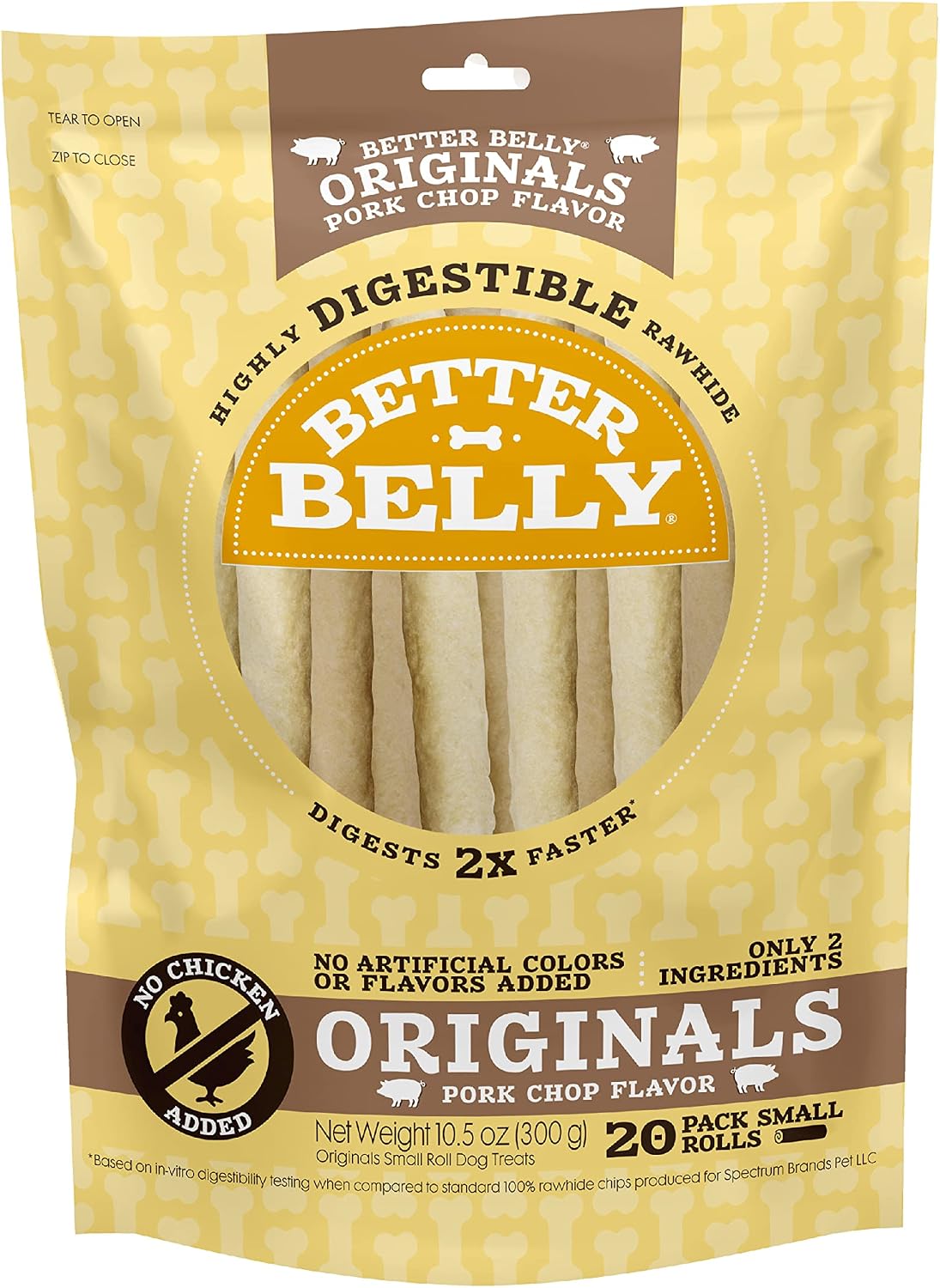 Better Belly Proteins with Real Venison Small Rolls 6 Count, Digestible Rawhide for Dogs, 4.2 OZ - Image 12