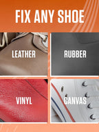 Authentic imported USA Shoegoo tube showing directions for fixing damaged heels and small holes.