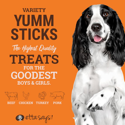 Etta Says! real meat dog jerky sticks packaging