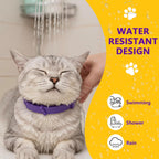 Four pack of breakaway calming collars for kittens and cats