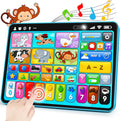 Peacurh trilingual learning toy tablet front view showing colorful app icons and pink border design