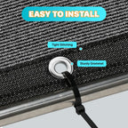 ShadeMart premium custom size pet crate shade cover providing visual barrier to calm anxious dogs