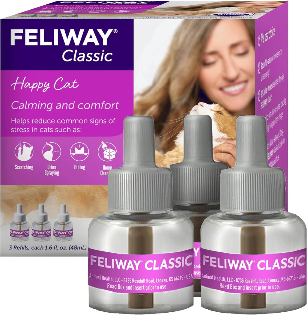 FELIWAY Classic Cat Calming Diffuser Refill (1 Pack, 30 Day) - Cat Pheromone Diffuser Refill Reduces StressRelated Behaviors Like Spraying, Scratching, Hiding - Image 9