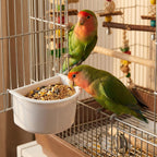 Exclaith 2 pack parakeet cage feeding dish