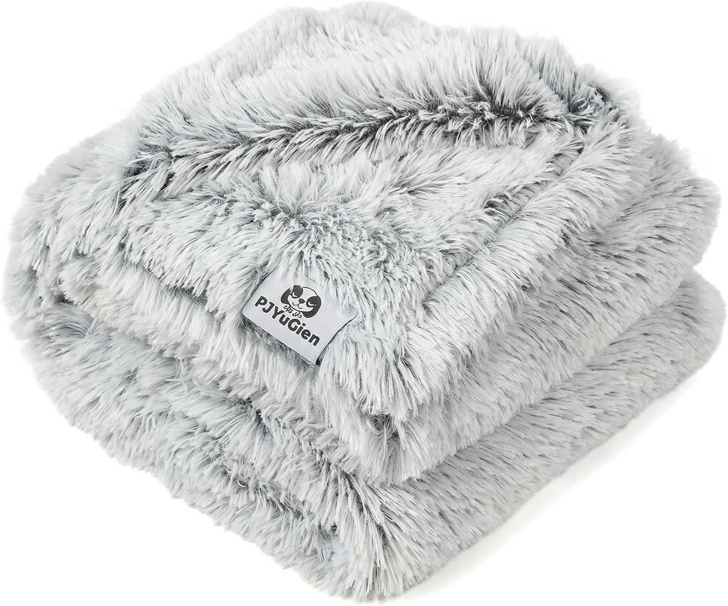 PJYuCien Dog Blanket for Dogs, Puppies and Pets, Lightweight & Portable Fluffy Fleece Throw, Super Soft Plush Cat Blanket for Couch/Car Seat/Furniture, Machine Washable, 16"x24", Grey - Image 9