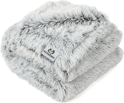 PJYuCien Dog Blanket for Dogs, Puppies and Pets, Lightweight & Portable Fluffy Fleece Throw, Super Soft Plush Cat Blanket for Couch/Car Seat/Furniture, Machine Washable, 16"x24", Grey - Image 9