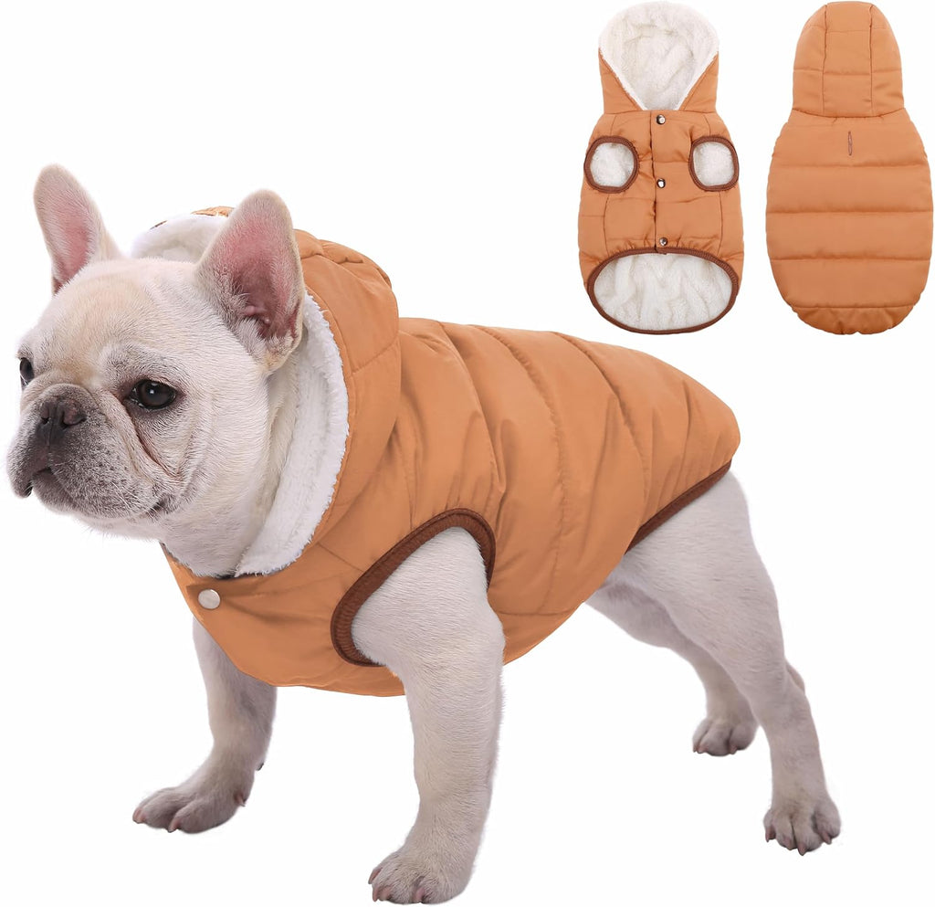 SAWMONG Waterproof Dog Winter Coat, Warm Fleece Lined Dog Jacket with Hood, Windproof Puppy Coat, Pet Apparel Vest Outdoor&Indoor Winter Activities(Blue,XL) - Image 10